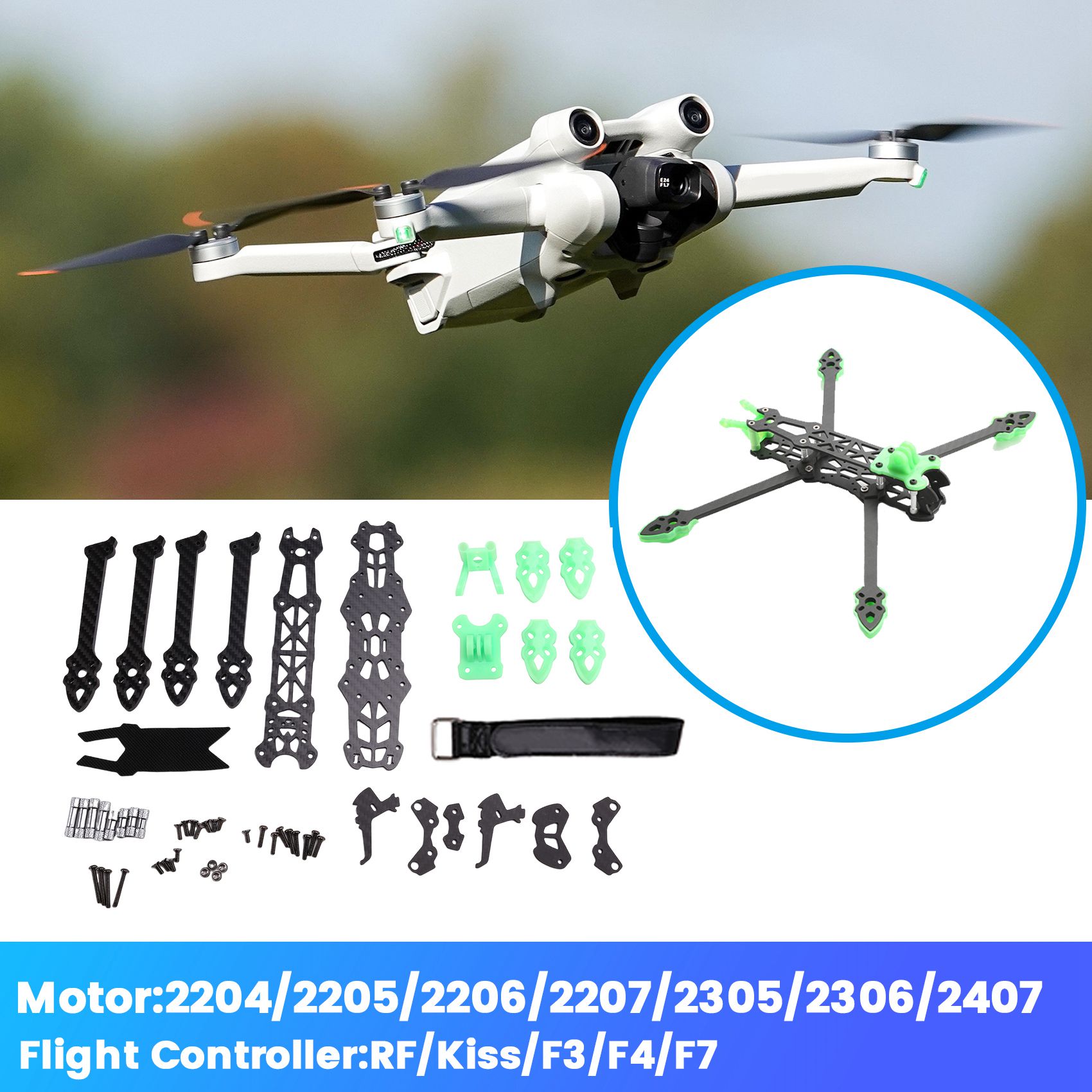 YSUN-MARK4-HD Mark 4 HD 5 pole - Drone Kit Fpv avaliação e preço