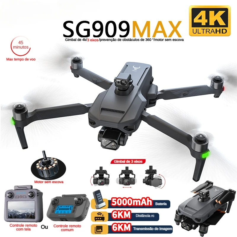 Zll sg909 sg909max drone profi - Drone Kit Professional avaliação e preço